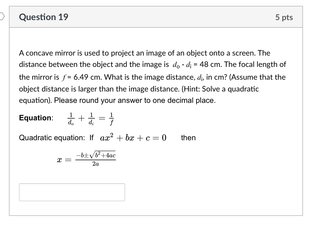 Solved A Concave Mirror Is Used To Project An Image Of An Chegg Com   PhpOcxy7P