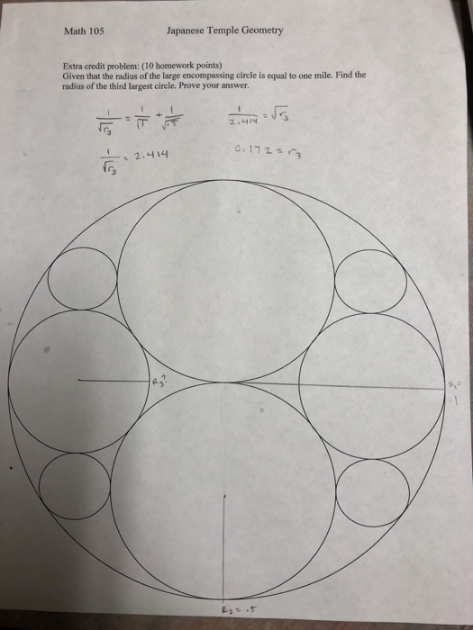 Help with geometry problems japanese temple