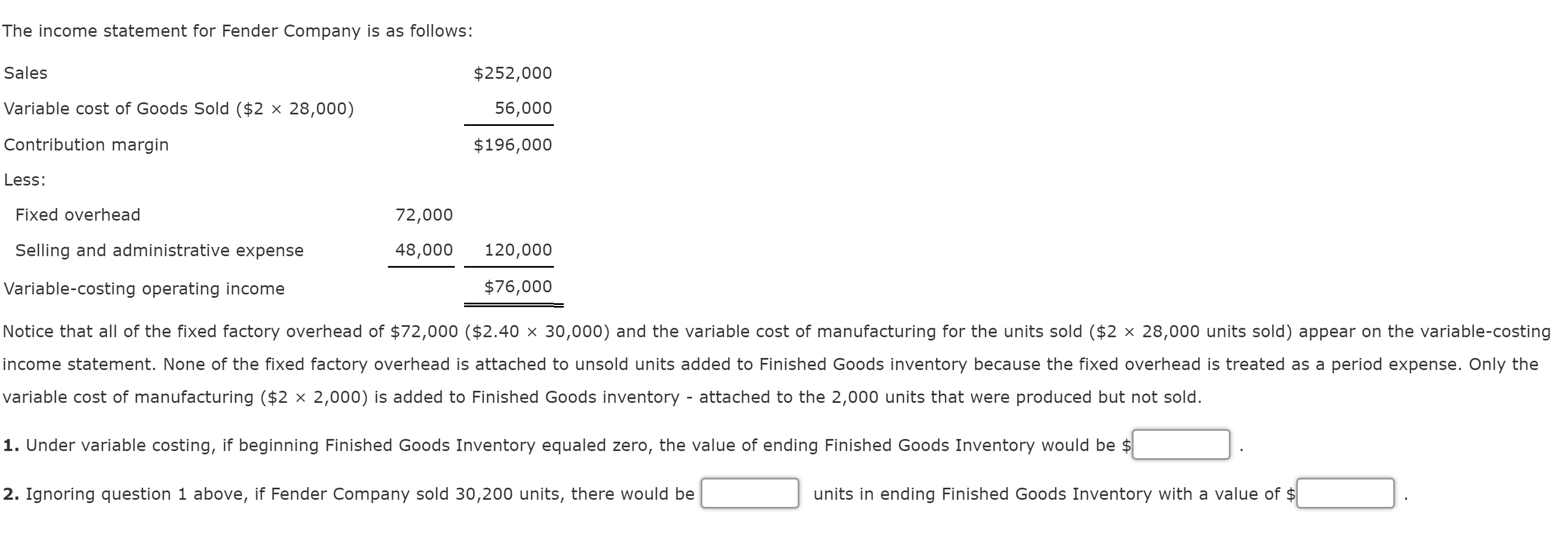 Solved Variable Costing An Approach To Measuring | Chegg.com