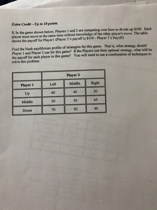 Solved In the game shown below, Players 1 and 2 are | Chegg.com