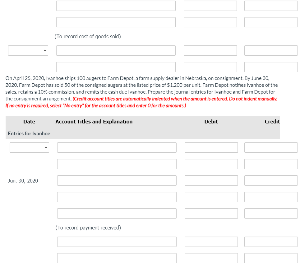 Solved Ivanhoe Ranch & Farm is a distributor of ranch and