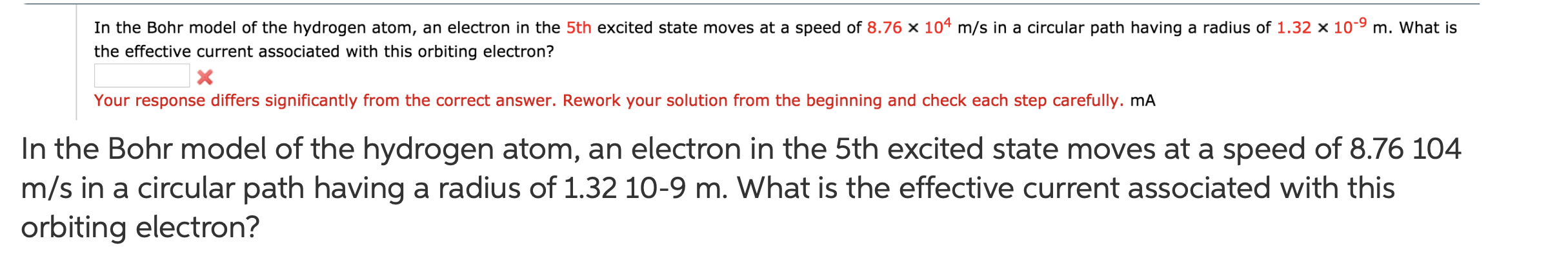 Solved In the Bohr model of the hydrogen atom, an electron | Chegg.com