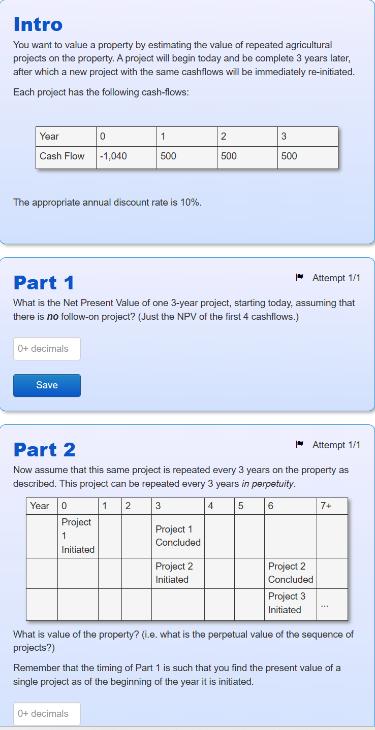 Intro You want to value a property by estimating the | Chegg.com