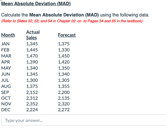 solved-mean-absolute-deviation-mad-calculate-the-mean-chegg