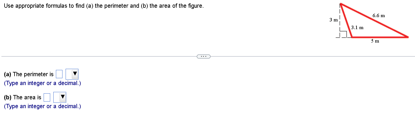 Solved Use appropriate formulas to find (a) the perimeter | Chegg.com