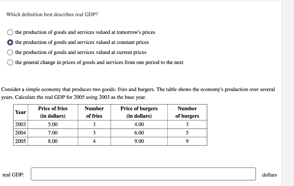 Solved Which Definition Best Describes Real GDP The Chegg Com   PhpaWw7C9