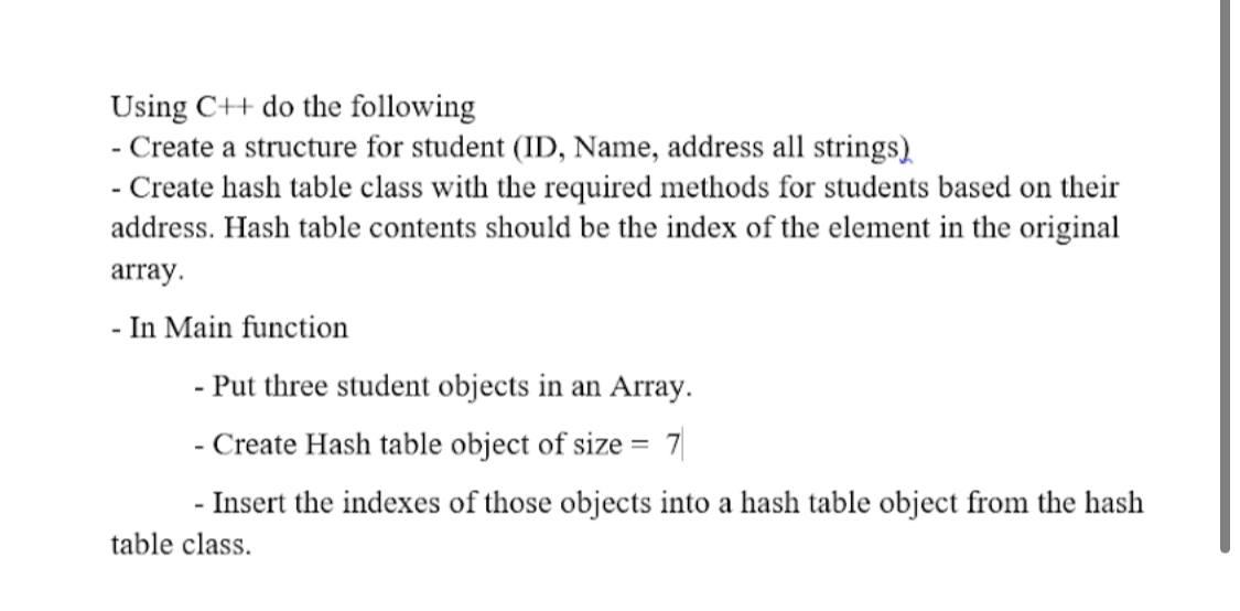 Solved Using CH do the following - Create a structure for | Chegg.com