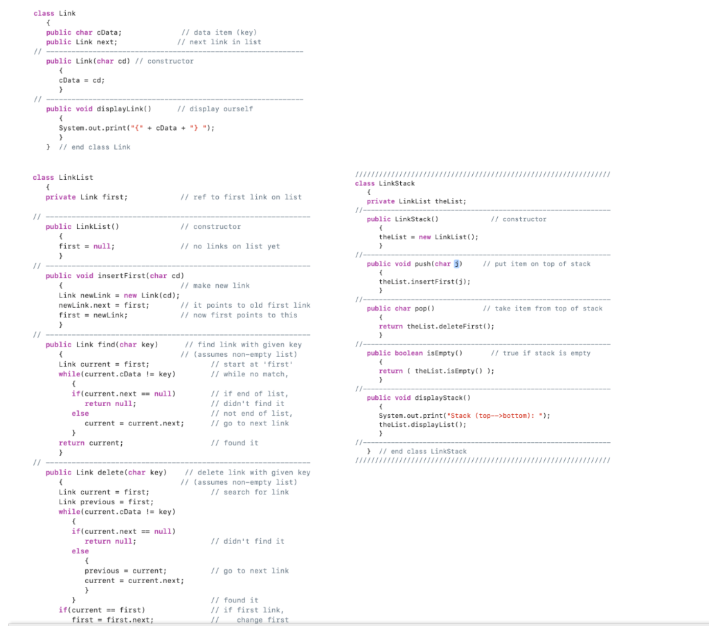 LinkListQ1. As you see above, we have insertFirst | Chegg.com