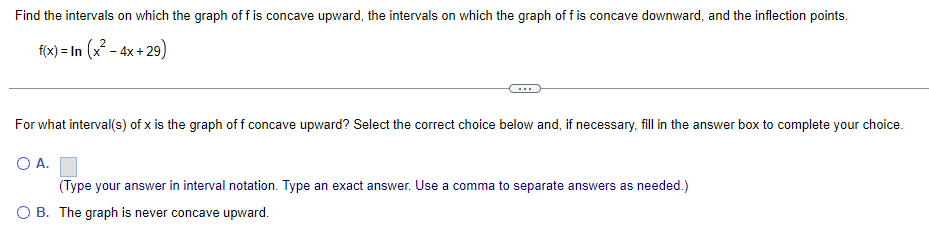 Solved Find the intervals on which the graph of f is concave | Chegg.com