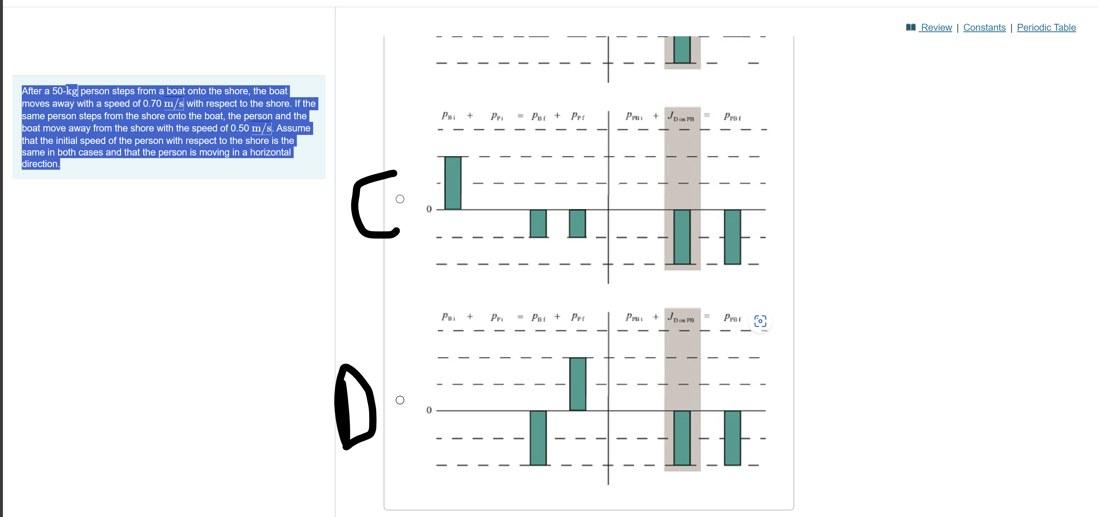 solved-after-a-50-kg-person-steps-from-a-boat-onto-the-chegg