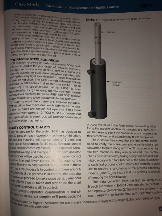 Solved Toledo case study .. with standard deviation for