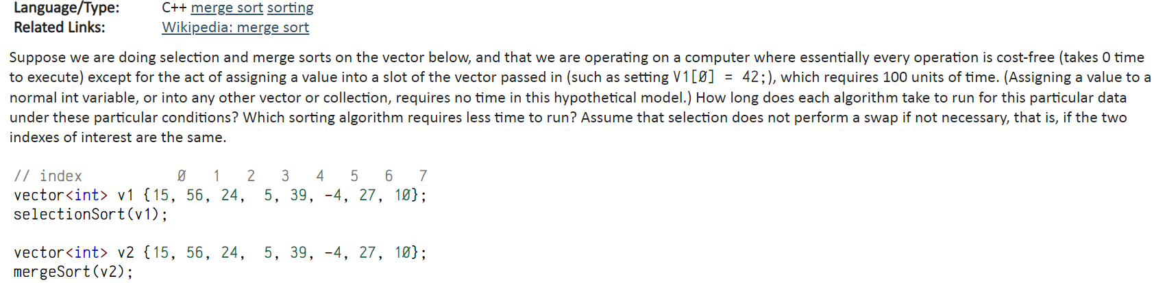 Solved to execute) except for the act of assigning a value | Chegg.com