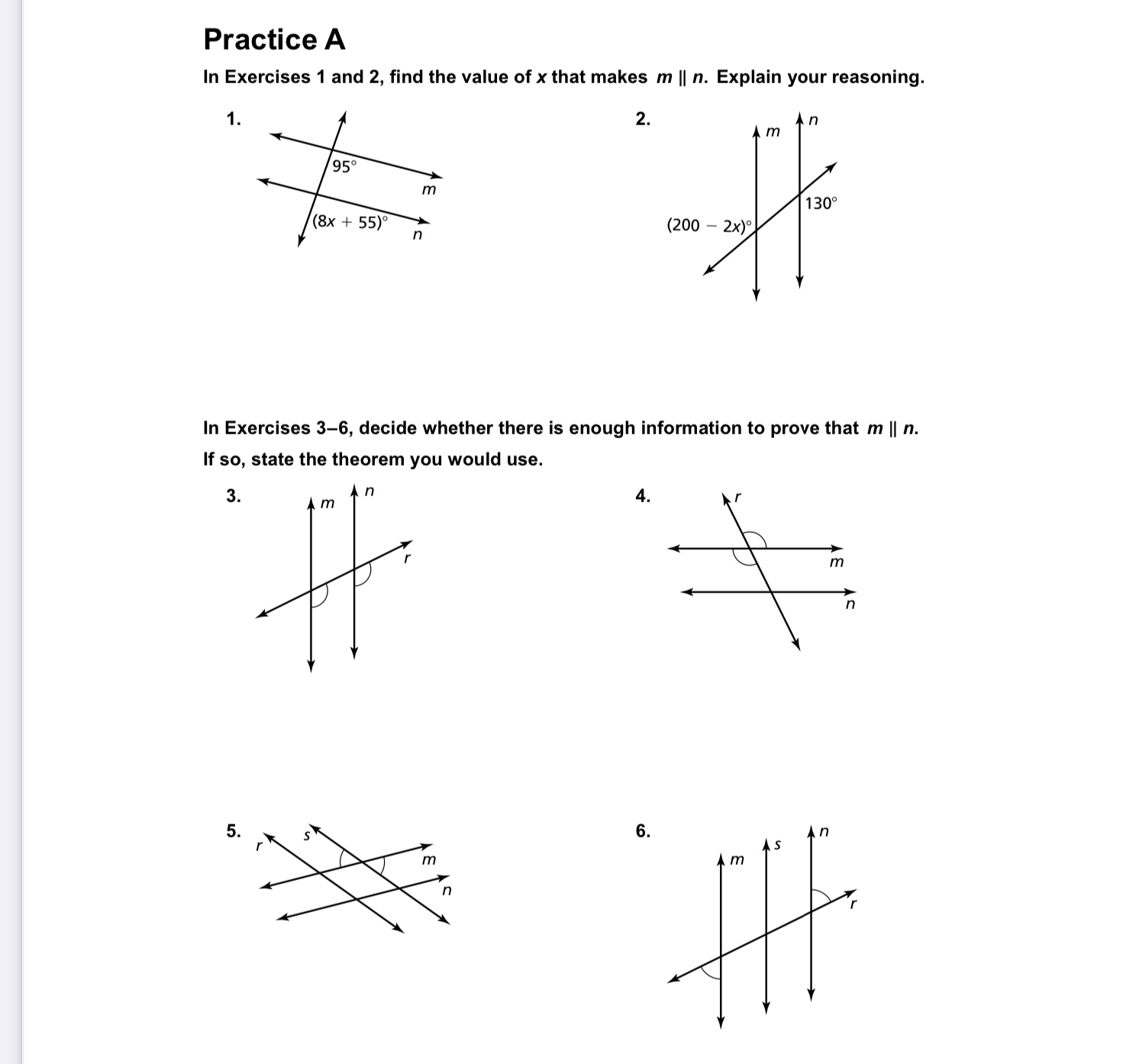 in exercises 5 10 find the value of x