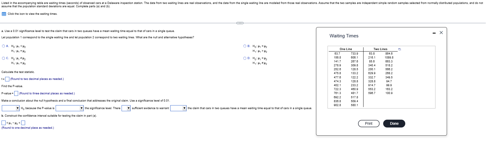 Solved assume that the population standard deviations are | Chegg.com
