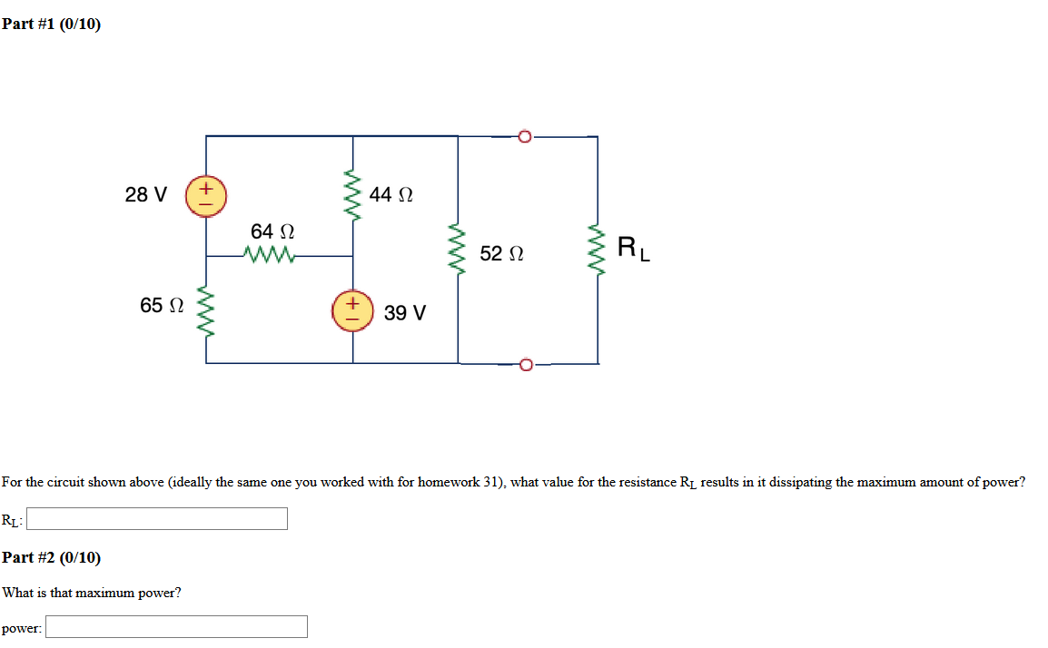 Solved Part #1 (0/10) 28 v 3442 64 12 65 12 +39 v For the | Chegg.com