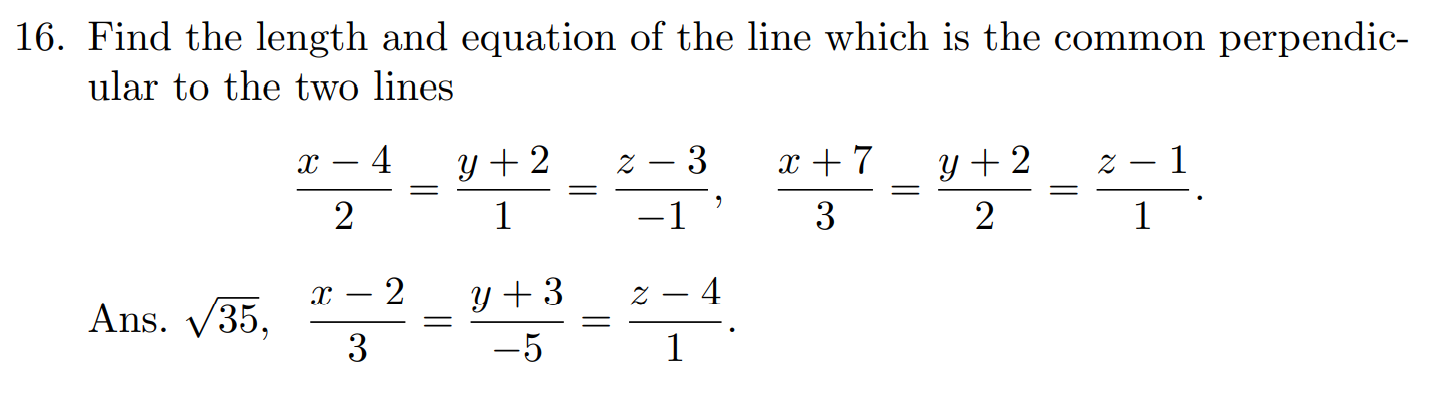 Solved 16. Find the length and equation of the line which is | Chegg.com