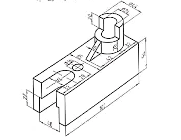 Solved front, top, side drawing for the following. it is | Chegg.com