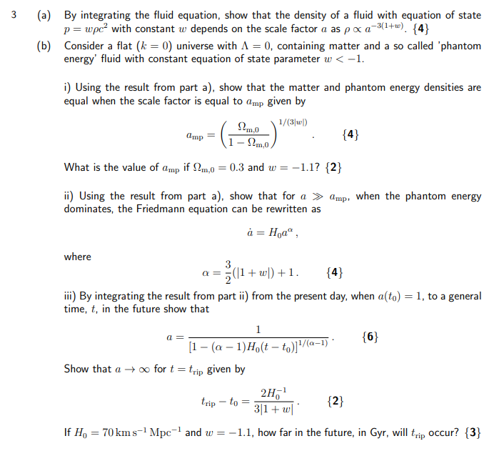 Solved a) By integrating the fluid equation, show that the | Chegg.com