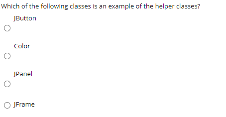 Solved Which of the following classes is an example of the | Chegg.com