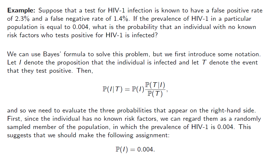 Solved Suppose that an HIV1 test has a false positive rate