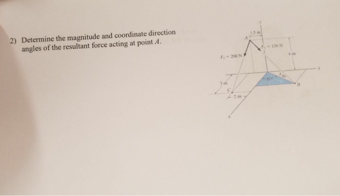 Solved Determine the magnitude and coordinate direction | Chegg.com
