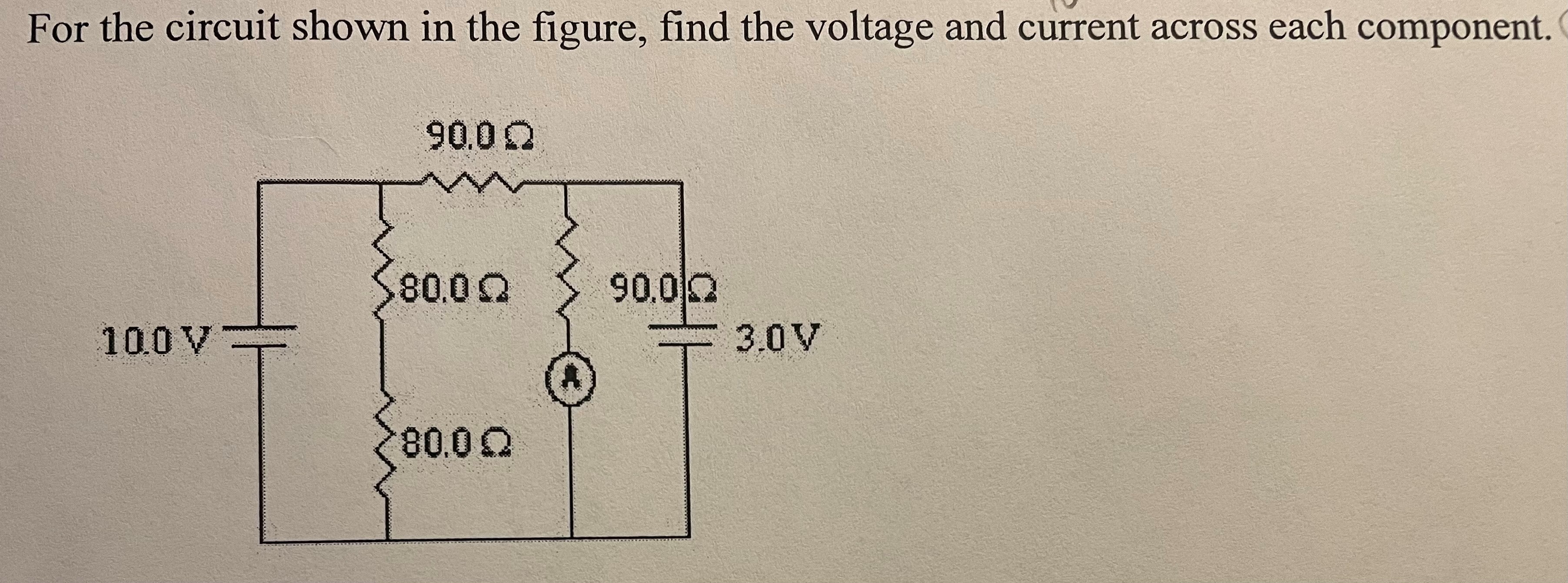 Solved For The Circuit Shown In The Figure, Find The Voltage | Chegg.com