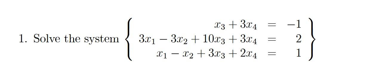 4 2x 1 )- 3 x 2 )= 10x 3