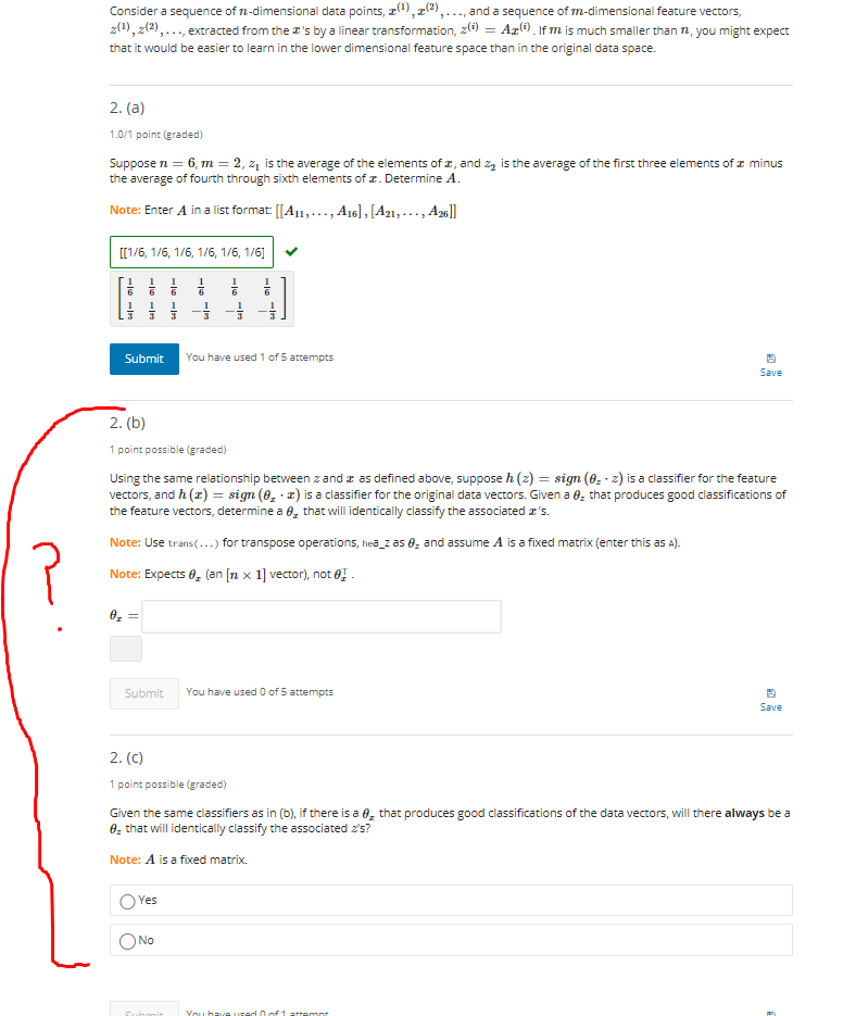Consider a sequence of ndimensional data points,