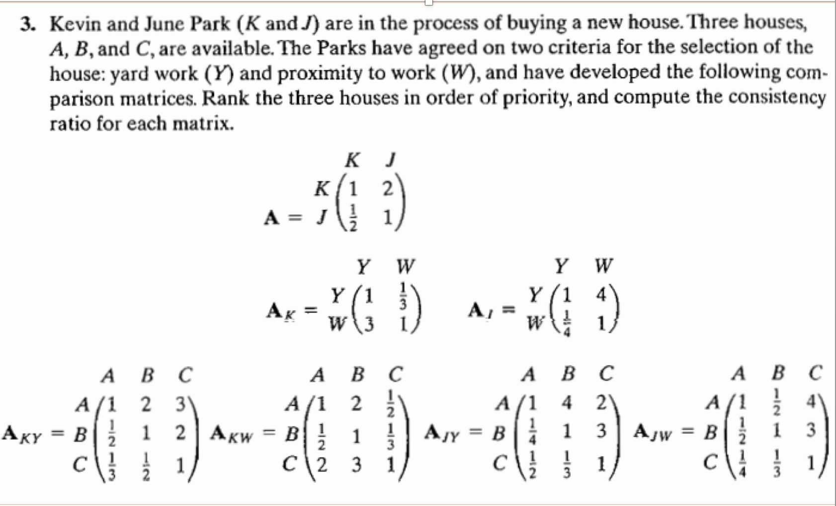 Solved Kevin And June Park K And J Are In The Process O Chegg Com