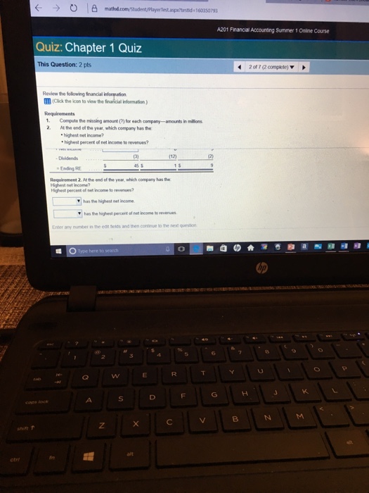 Solved Quiz: Chapter 1 Quiz This Question: 2 pts Review the | Chegg.com