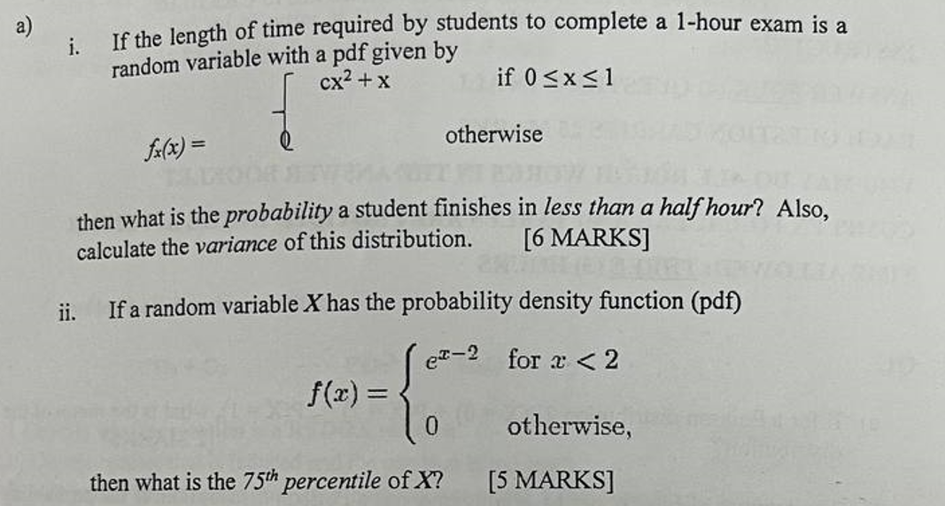 Solved I. If The Length Of Time Required By Students To | Chegg.com