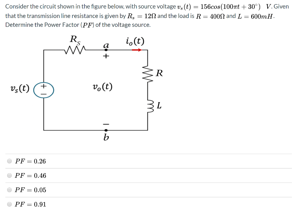 Solved Consider The Circuit Shown In The Figure Below, With | Chegg.com