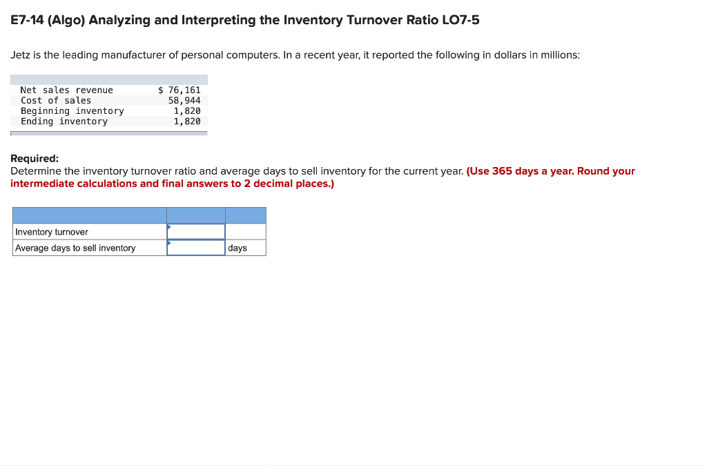 Solved E7-3 (Algo) Inferring Missing Amounts Based On Income | Chegg.com