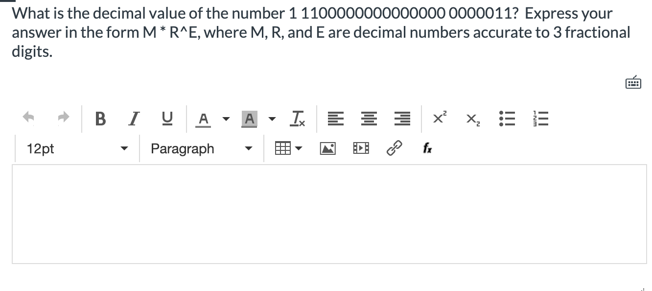 Solved What is the decimal value of the number | Chegg.com