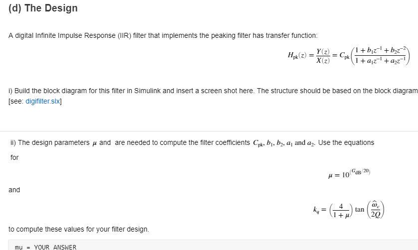 Solved Set Up This Code Will Output The Centre Frequency Chegg Com