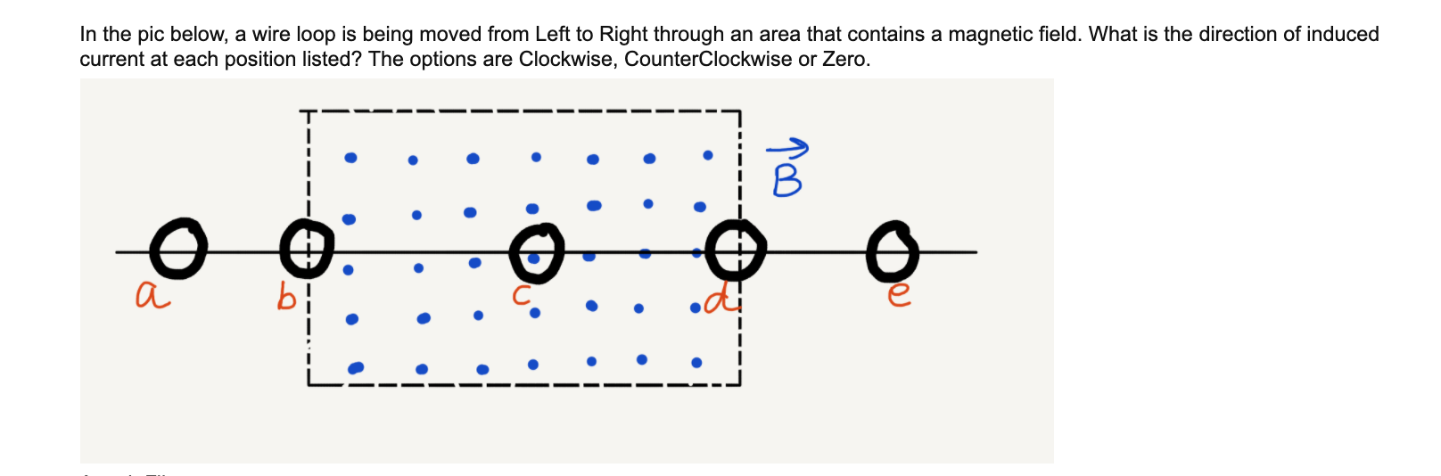 Solved In the pic below, a wire loop is being moved from | Chegg.com