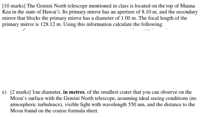 telescope information
