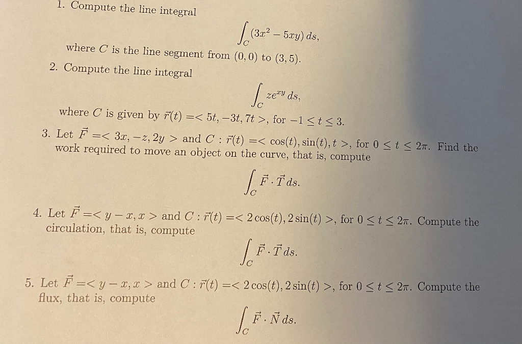 Solved 1 Compute The Line Integral 3 2 5 Xy Ds Wher Chegg Com