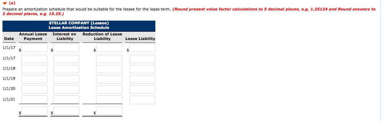 Solved Exercise 21-11 (Part Level Submission) Laura Leasing | Chegg.com