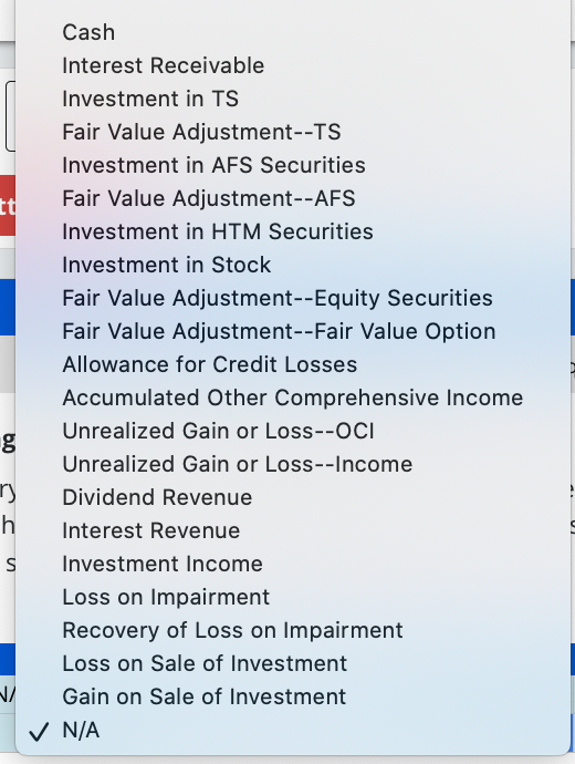 Solved Cash Interest Receivable Investment in TS Fair Value