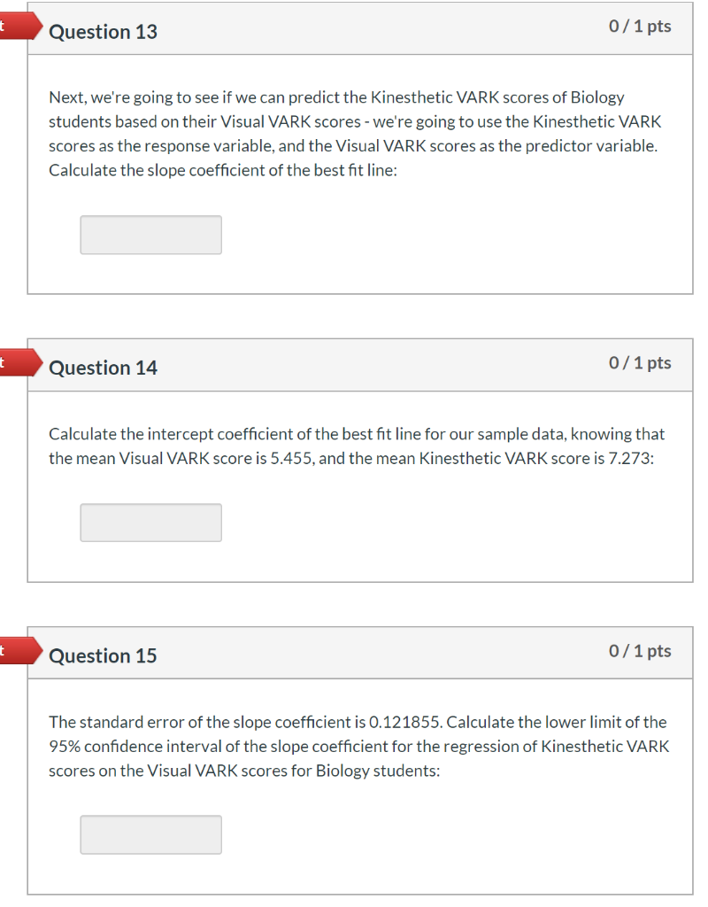 Solved ncorrect Question 1 o/1 pts We're interested in | Chegg.com