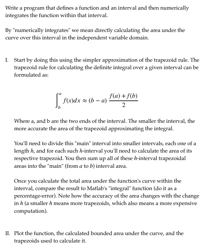 Solved Write a program that defines a function and an | Chegg.com