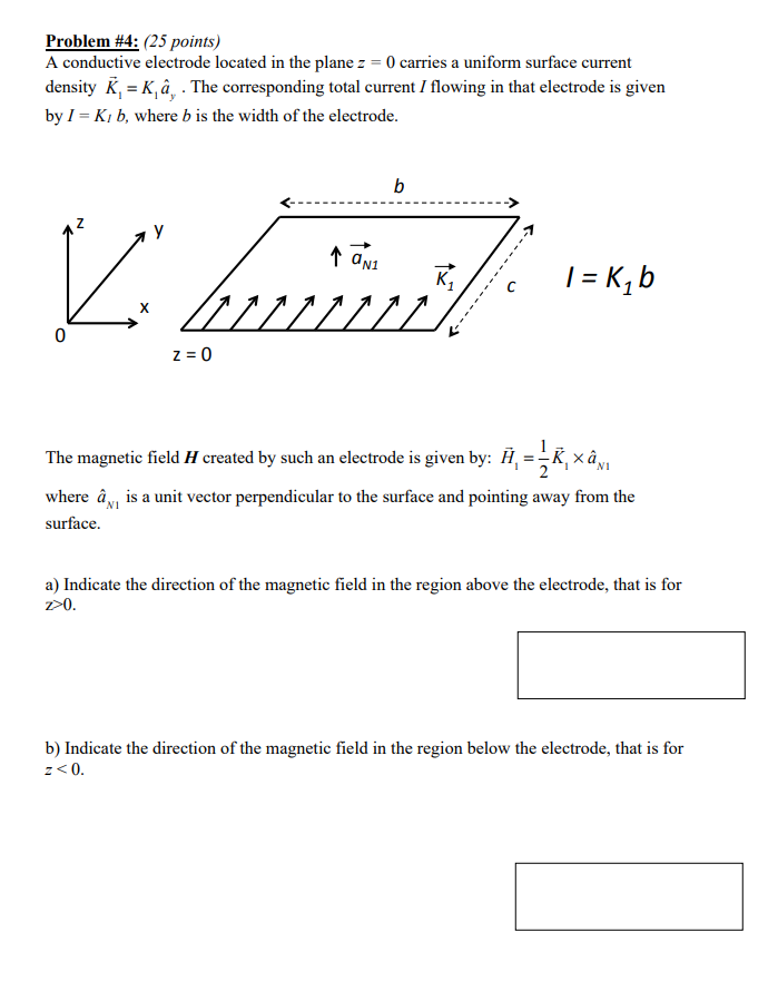 Solved Problem 4 25 Points A Conductive Electrode Loc Chegg Com