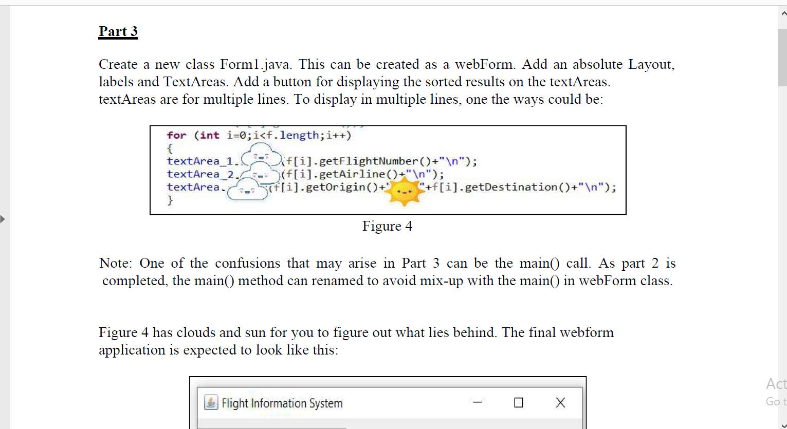 Solved Part 3 Create a new class Forml.java. This can be | Chegg.com