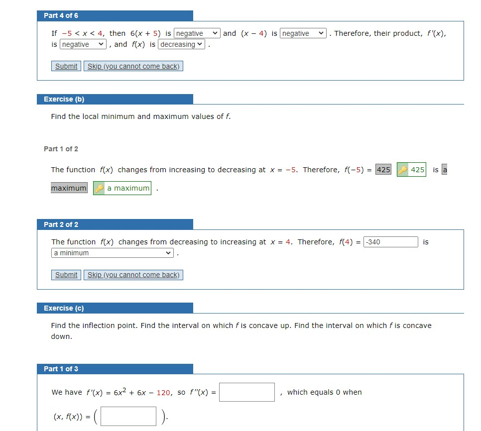 Solved Need help with these few calculus questions Part 4, | Chegg.com