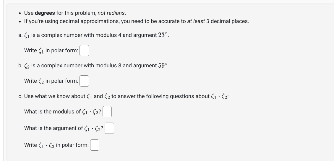 Solved - Use degrees for this problem, not radians. - If | Chegg.com