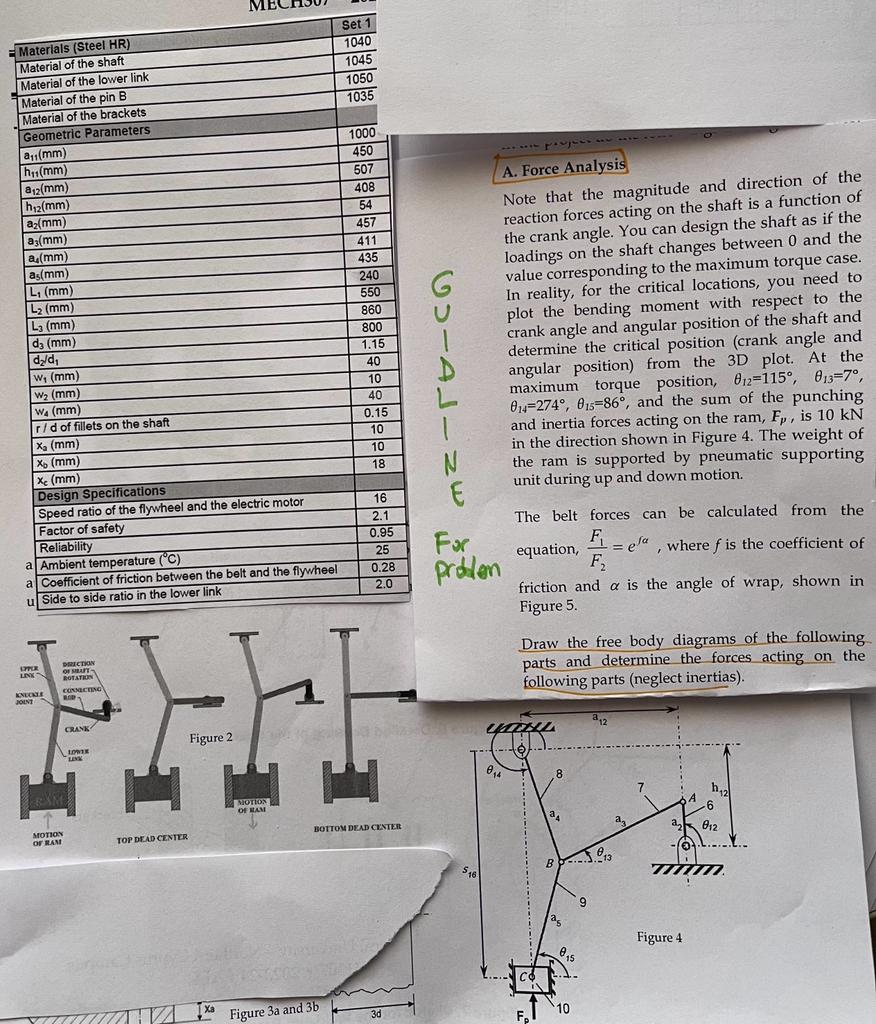 Solved Could you Draw the Free Body Diagrams of the CRANK?