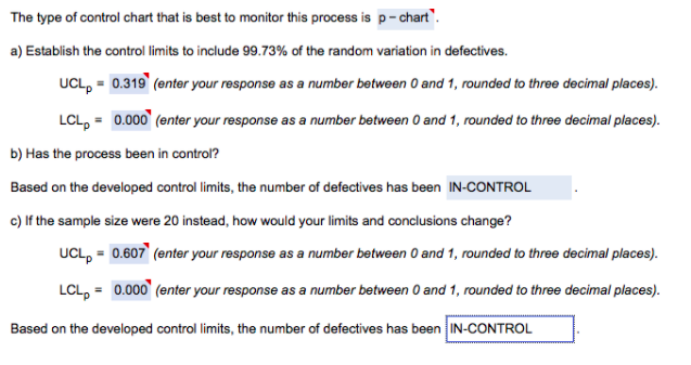 Solved The type of control chart that is best to monitor | Chegg.com