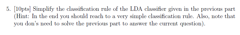 Solved In this question we assume that data is generated | Chegg.com