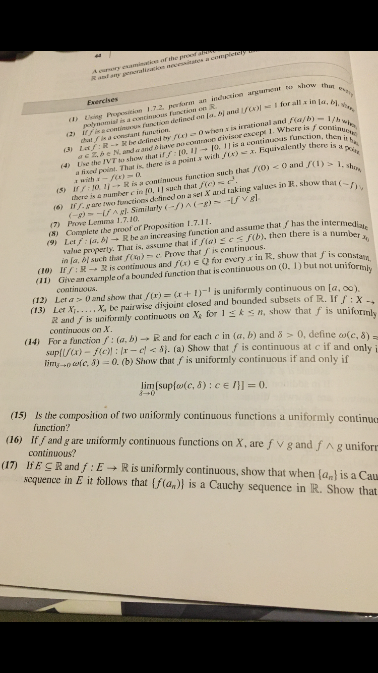 Solved 1 Using Proposition 1 7 2 Perform An Induction Chegg Com